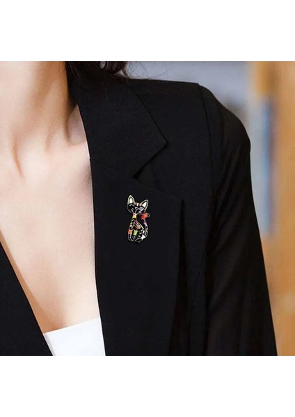 Stil 8 Yaratıcı Emaye Kedi Arı Broş Hayvan Yavru Tavşan Pin Kadınlar Için Okul Çantası Kedi Broş Takı ile Rhinestone Eşarp Toka (Yurt Dışından)