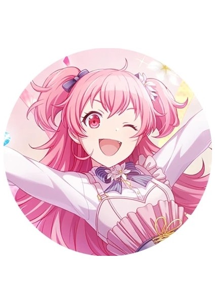 01 50MM Project Sekai Anime Momoi Airi Daha Fazla Daha Fazla JUMP!50MM Metal Rozet Broş Pimleri (Yurt Dışından)