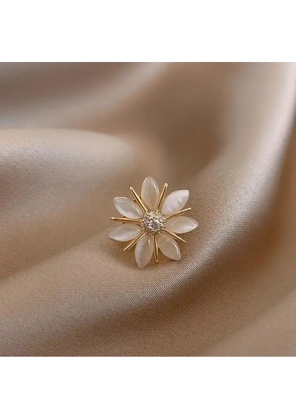 XZ019 Opal Kedi Broş Sevimli Yavru Broş Pin Charm Kristal Yaka Pin Yaka Düğmesi Parti Elbise Kadın Koruyucu Yaka Toka (Yurt Dışından)