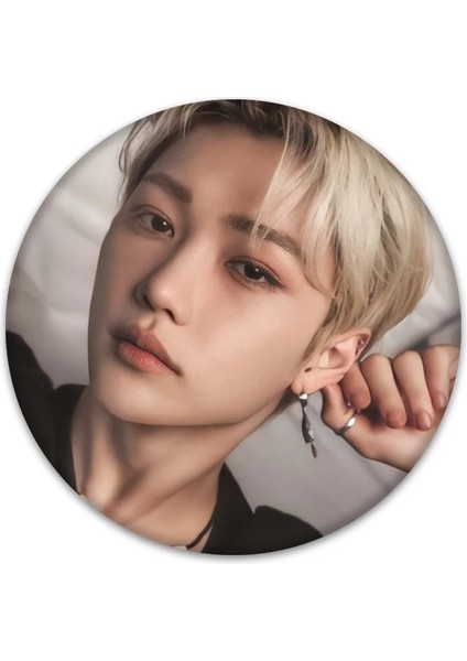 HZ083 Hyunjin Kpop Kaçak Çocuklar Cancam Straykids Yeni Albüm Rozeti Bangchan Felix Broş Hyunjin Pin Koleksiyonu Rozeti Sırt Çantası Giysileri Için (Yurt Dışından)