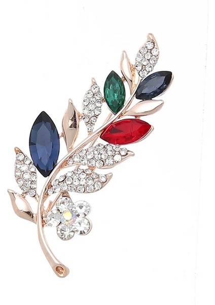 D Kristal Yaprak Broş Pins Kız Çift Ginkgo Broş Erkekler ve Kadınlar Rhinestone Rozetleri Hediye Emaye Pimleri Takı Aksesuarları (Yurt Dışından) modelleri