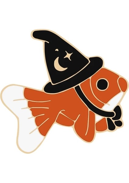 Stil 4 5 Stilleri Siyah Sihirli Emaye Pin Cadı Şapkası Goldfish Broş Kadın Erkek Ceket Antik Mısır Horus'un Gözü Yaka Pin Rozeti Takı (Yurt Dışından)