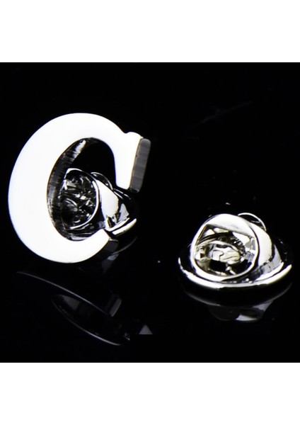 C Ilk A'dan Z'ye 26 Harfler Pin Gümüş Renk Moda Ingilizce Sembol Tasarım Erkek Takım Elbise Yaka Yaka Broş Pin Parti Takı (Yurt Dışından)