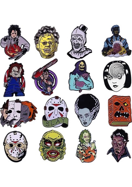 11 Korku Filmleri Serisi Metal Broş Rozeti Coraline Cadılar Bayramı Pimleri Moda Takı Elbise Sırt Çantası Aksesuarları Hediyeler (Yurt Dışından) fiyatları