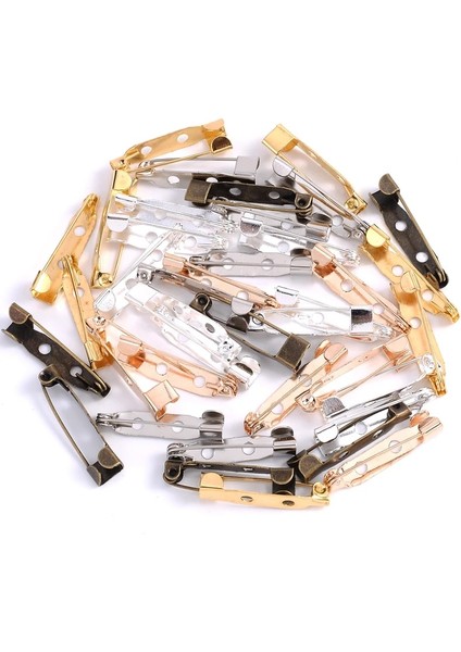 Stil B Altın 32MM 30-50 Adet 20 25 30MM Metal Emniyet Pimleri Broş Taban Bulguları Broş Klip Pimleri Takı Yapımı Için Boş Taban Giyim Aksesuarları (Yurt Dışından)