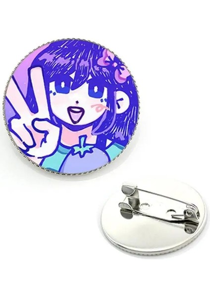 GYF609 Omori Güneşli ve Mewo Broş Yaratıcı Giysi Takı Sevimli Moda Şapka Karikatür Komik Metal Hediye Broş GYF585 (Yurt Dışından) indirimleri