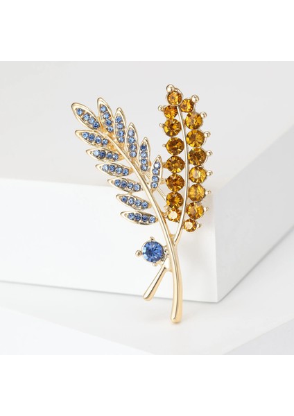 GOLDEN2798-GD Beaut&berry Yeni Lüks Taklidi Buğday Kulak Broş Unisex 6 Renkli Bitki Pimleri Kazak Ofis Parti Rahat Aksesuarları Hediyeler (Yurt Dışından) indirimleri