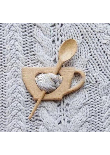 Fincan Broş Pin Ahşap Hayvan Desen Diy Zanaat Rozeti Karikatür Pin Komik Sevimli Şal Pin Eşarp Toka Toka Pimleri Takı Hediye (Yurt Dışından)