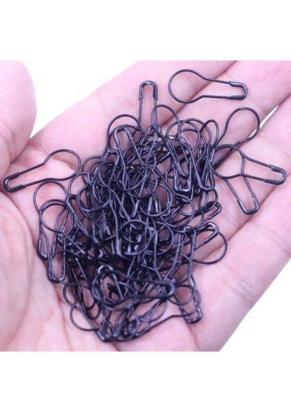 Black2 100 Adet Broş Emniyet Pimleri Iğneler Örgü Dikiş Işaretleyici Hangtag Ampul Kabak Şişe Şekli Çapraz Tutucu Diy Dikiş Kiti Zanaat 21 mm (Yurt Dışından)
