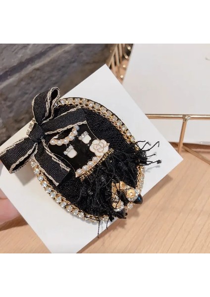 B29 Retro Vintage Küçük Koku Taç 5 Kelime Rozeti Püskül Broş Su Kürk Kumaş Ceket Pin Kadın Broş (Yurt Dışından)