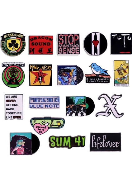 23 Yeni Rock Grubu Emaye Pin Pop Müzik Albümü Şarkı Broş Punk Grubu Rozeti Fan Koleksiyonu Madalya Müzik Sevgilisi Giyim Aksesuarları (Yurt Dışından)