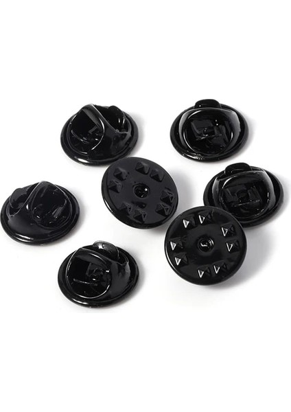 Siyah Taban 50 Adet/grup Metal Broş Pins Geri Klipsler Tırnak Kravat Tack Yaka Toka Düğmesi Arka Kapaklar Takı Yapımı Bulguları Diy Aksesuarları (Yurt Dışından)