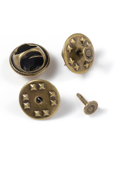 Siyah Taban 50 Adet/grup Metal Broş Pins Geri Klipsler Tırnak Kravat Tack Yaka Toka Düğmesi Arka Kapaklar Takı Yapımı Bulguları Diy Aksesuarları (Yurt Dışından)