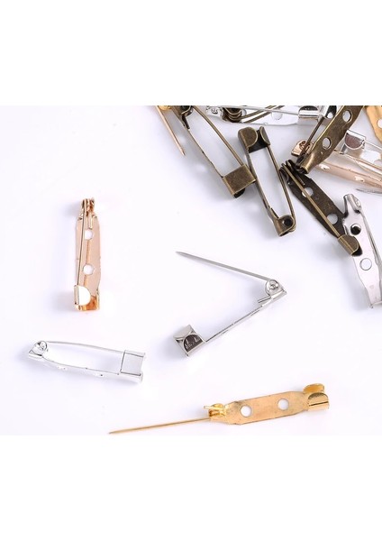 Stil B Bronz 30MM 30-50 Adet 20 25 30MM Metal Emniyet Pimleri Broş Taban Bulguları Broş Klip Pimleri Takı Yapımı Için Boş Taban Giyim Aksesuarları (Yurt Dışından)