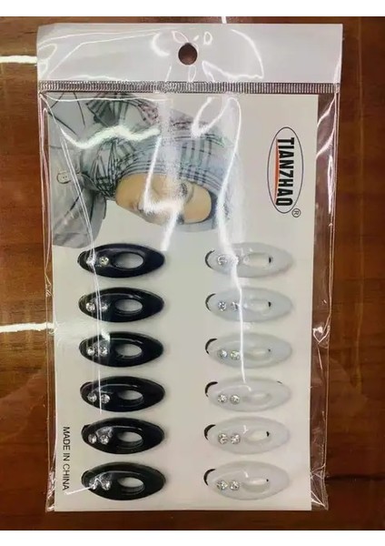 Colo3-12 Adet 6 Adet Oval Iğne Renkli Müslüman Başörtüsü Iğne Eşarp Toka Eşarp Pin Aksesuarları Plastik Emniyet Pimi Renkli Dikiş Aksesuarları (Yurt Dışından)