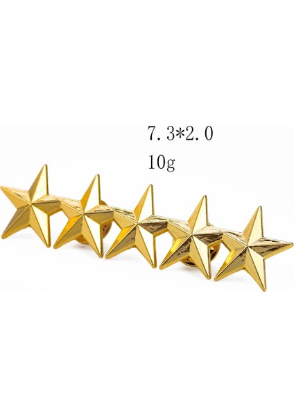 2 Yıldız Moda Küçük Yıldız Altın Kaplama Pentagram Beş Köşeli Yıldız Rozeti Yaka Yaka Çanta Şapka Başörtüsü Bluzlar Gömlek Pimleri Aksesuarları Hediye (Yurt Dışından) indirimleri