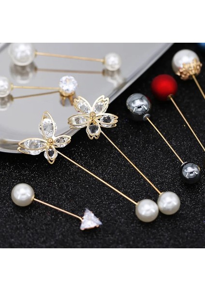 08 Kadın Bel Sıkma Klip Emniyet Pimi Broş Yeni Inciler Pin Broş Kazak Hırka Toka Broş Takı Hediye (Yurt Dışından) fırsatları