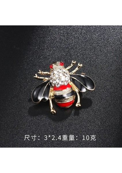 G Ünlü Marka Tasarım Böcek Serisi Broş Kadın Narin Küçük Arı Broş Kristal Rhinestone Pin Broş Takı Kız Için Hediyeler (Yurt Dışından)