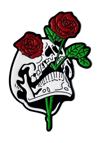 MP003-11 Umq Kulübü Emaye Pin Özel Sevimli Gül Çiçek Broş Kafatası Iskeleti Rozetleri Çanta Gömlek Pin Toka Hediye Takı Kız Arkadaşı Için (Yurt Dışından) fiyatları