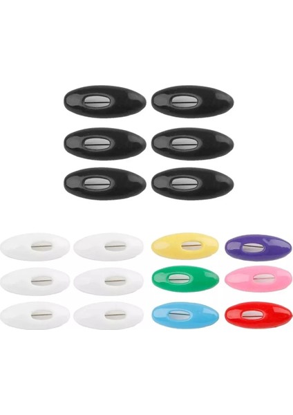 Green-8 Adet 6 Adet Oval Iğne Rengi Müslüman Başörtüsü Iğne Eşarp Toka Eşarp Pin Aksesuarları Plastik Emniyet Pimi Renkli Dikiş Aksesuarları (Yurt Dışından) fiyatları
