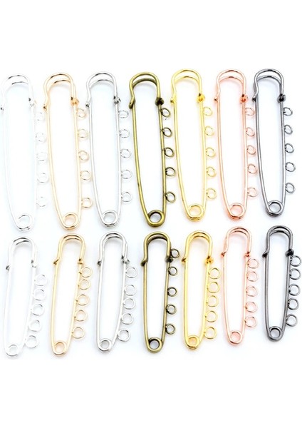 Bronz 50MM 3 Halkalı 5 Adet/grup Emniyet Pimleri Broş Boş Taban Broş Pimleri 50/80/90MM Pimleri 3/5 Yüzükler Takı Pimi Takı Yapımı Için Malzemeleri Aksesuarla (Yurt Dışından) fırsatları