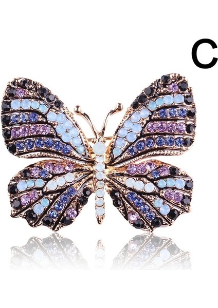 Stil 3 Yeni Kristal Rhinestones Kelebek Broş Kadınlar Için Zarif Broş Charm Pimleri Ceket Takım Elbise Broş Moda Takı Aksesuarları Hediye (Yurt Dışından)