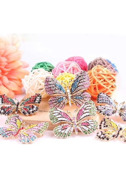 Stil 3 Yeni Kristal Rhinestones Kelebek Broş Kadınlar Için Zarif Broş Charm Pimleri Ceket Takım Elbise Broş Moda Takı Aksesuarları Hediye (Yurt Dışından)