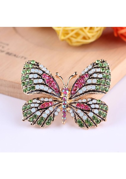 Stil 3 Yeni Kristal Rhinestones Kelebek Broş Kadınlar Için Zarif Broş Charm Pimleri Ceket Takım Elbise Broş Moda Takı Aksesuarları Hediye (Yurt Dışından)