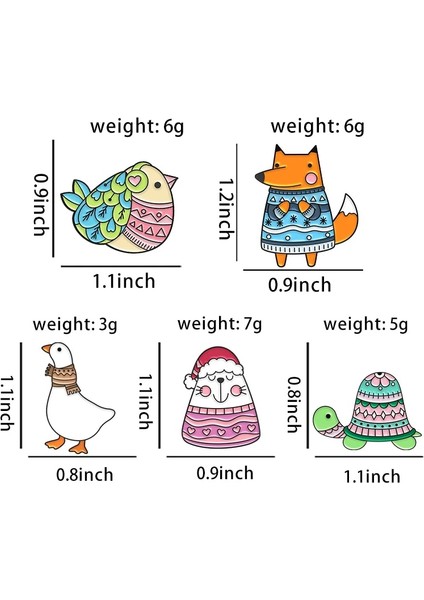 XZ7480 Güzel Hayvan Emaye Pin Sıcak Tutan Kaban Kış Kuş Kaz Kaplumbağa Tilki Eşarp Kazak Şapka Aksesuarları Broş Metal Rozeti Arkadaşlar Hediyeler (Yurt Dışından) modelleri