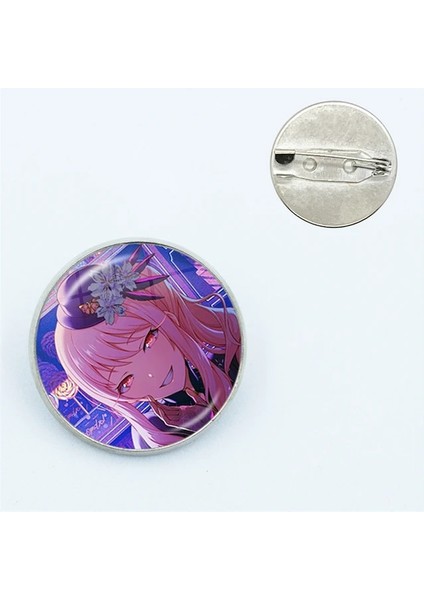 18 Proje Sekai Anime Akiyama Mizuki Nightcord Pin Cam Kubbe Rozeti Broş Pins Sevgilisi Kız Arkadaşlar Için (Yurt Dışından)