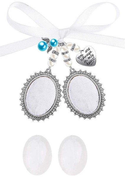 Melek 3 Kolye Düğün Buket Charm Dantel Oval Gelin Buketi Melek Charm Anıt Fotoğraf Charm Sen Her Zaman Kalbimdesin Charm (Yurt Dışından) modelleri