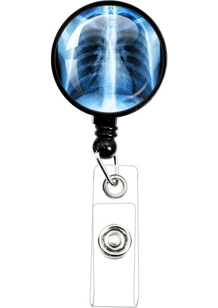 11 Yaratıcı Geri Çekilebilir X-Ray Rozet Makara Radyoloji Rozet Makara Tutucu Rozet Makara Hemşire Doktor Öğrenci Kartı Makarası Klip Ofis Malzemeleri (Yurt Dışından) indirimleri