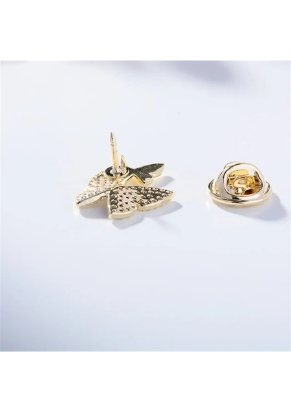 Kalp Yeni Kelebek Kadınlar Için Charm Kristal Altın Renk Broş Pins Parti Düğün Hediyeleri Giyim Aksesuarları Takı Hediye (Yurt Dışından)