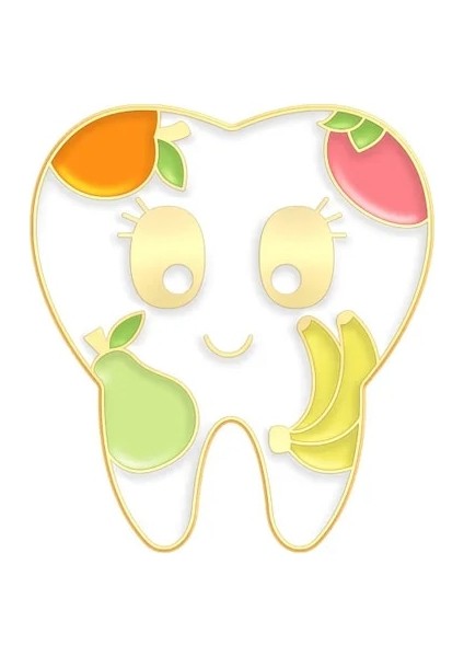 W7364 Sıcak Diş Diş Fırçası Metal Emaye Broş Sevimli Karikatür Diş Hekimliği Rozeti Pin Trendy Sırt Çantası Yaka Takı Çocuklar Arkadaşlar Için Hediyeler (Yurt Dışından)