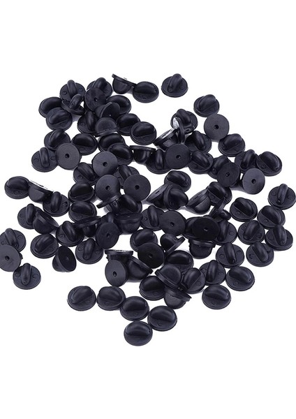 Açık Yeşil Kalp 50 Adet Kauçuk Broş Bukle Düğme Toka Pin Arkaları Debriyaj Bakım Kapağı Tırnak Kravat Geri Tıpalar Sıkma Rozeti Tutucu Takı Aksesuarları (Yurt Dışından) fırsatları