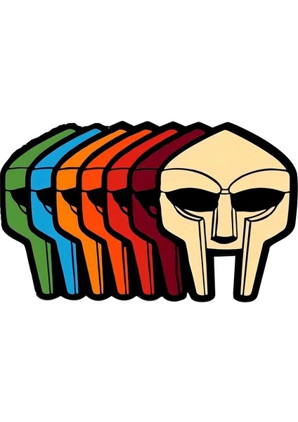 Stil 7 Gökkuşağı Mf Doom Demir Maske Broş 90 S Hip Hop Rapçi Emaye Rozet Pin Yaka Sert Metal Pimler Broş Rozetleri Nefis Takı (Yurt Dışından) indirimleri