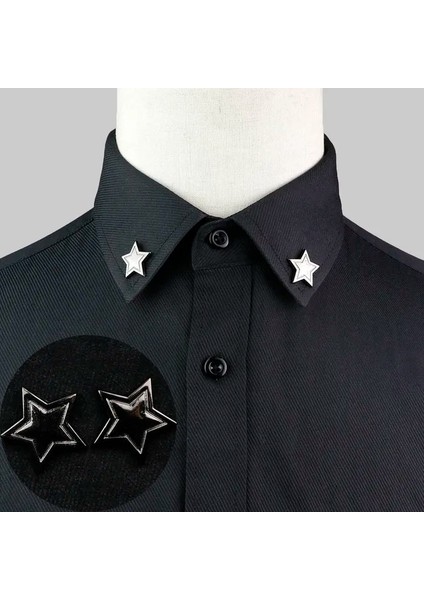 29 1 Çift Trendy Takım Elbise Gömlek Yaka Pin Ağaç Yaprağı Ejderha Leopar Delikli Üçgen Taç Broş Erkekler Kadınlar Için Günlük Giyim Aksesuarı (Yurt Dışından)