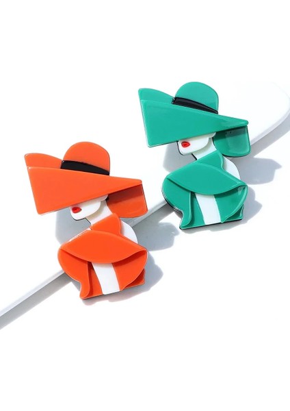 Stil 1 Akrilik Moda Kız Portre Broş Pin Kadınlar Için El Yapımı Giyim Aksesuarları Kişilik Me Too Güç Bayan Korsaj Hediye (Yurt Dışından) modelleri