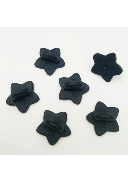 Gunblack 50 Adet Kauçuk Broş Toka Yıldız Broş Pin Arkaları Kelebek Debriyaj Sıkma Rozeti Geri Tıpalar Diy Broş Takı Aksesuarları (Yurt Dışından) indirimleri