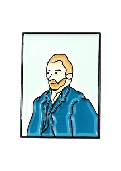 XZ2843 Dahi Ressam Van Gogh Emaye Pin Özel Fırça Sanat Yağlıboya Broş Rozeti Gömlek Yaka Pin Toka Takı Arkadaş Için Hediye (Yurt Dışından)