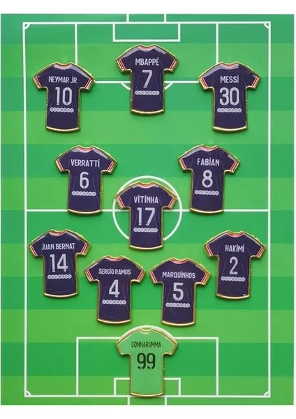 Set-6 Futbol Forması Rozeti Futbol Takımı Broş Paris Yıldızı Futbol Takımı Broş Elbise Çanta Pimleri Aksesuarları Takı Hayranları Için Hediyeler (Yurt Dışından)