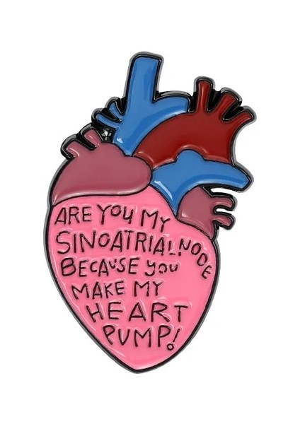 STYLE-2XZ1495-1 Yaratıcı Karikatür Organ Kalp Emaye Broş Renk Aşk Hançer Manzara Otobüs Güneş Hayvan Kalp Alaşım Pimleri Rozeti Punk Takı Hediye (Yurt Dışından)