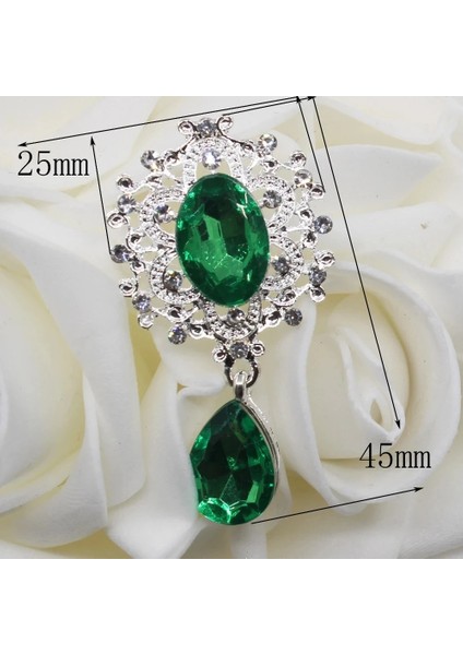 20.gri Ndelicate Parlayan Broş 45*25MM 10 Adet/takım Kristal Aksesuarları Moda Muhteşem Düğün Davetiyesi Tatil Yaratıcı Dekorasyon (Yurt Dışından) fırsatları