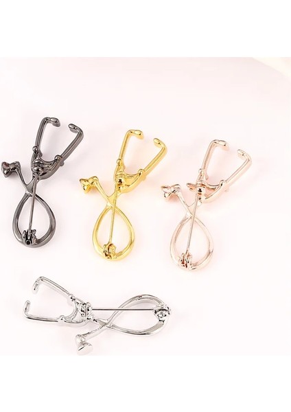 XZ028 1 Adet Doktor Hemşire Stetoskop Şekli Broş Kişilik Tıbbi Tıp Broş Pins Hastane Tedarik Sevimli Metal Takı Hediye (Yurt Dışından) fırsatları