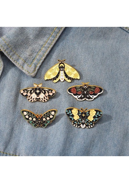 Style.1 Yaratıcı Trendy Karikatür Kelebek Sevimli Mini Yusufçuk Yağ Damlası Yaka Broş Rozet Pin Denim Çanta Hediye Erkek Kadın Moda Takı (Yurt Dışından)