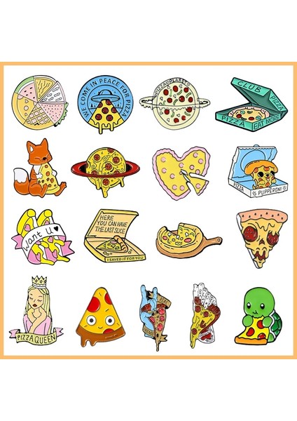 C1389 Pizza Noel Ağacı Metal Emaye Broş Karikatür Ufo Gramofon Gezegen Kraliçe Rozet Pin Moda Sevimli Yaka Sırt Çantası Takı Hediye (Yurt Dışından) fiyatları