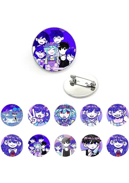 GYF588 Omori Güneşli ve Mewo Broş Yaratıcı Giysi Takı Sevimli Moda Şapka Karikatür Komik Metal Hediye Broş GYF585 (Yurt Dışından) fırsatları