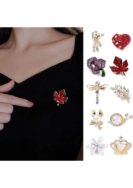 Stil 1 Yeni Moda Taklidi Broş Elbise Takı Korsaj Kadın Broş High-End Kaymaz Toka Pin Eşarp Hırka Pimleri Takılar (Yurt Dışından) fırsatları