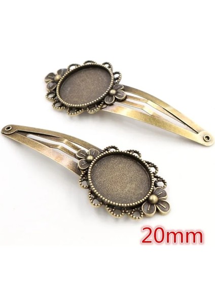 J5-21 14 16MM 18MM 20MM Yuvarlak Oval 18X25MM Antik Gümüş Kaplama Bronz Bakır Malzeme Firkete Saç Klipleri Taban Ayarı Cabochon Cameo (Yurt Dışından)