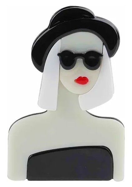 Stil 28 Yeni Tasarım Benzersiz Bayan Figürü Akrilik Broş Pins Kadınlar Kızlar Için Broşlar Iğneler Yaka Rozetleri Çanta Süslemeleri Parti Elbise Takı (Yurt Dışından)